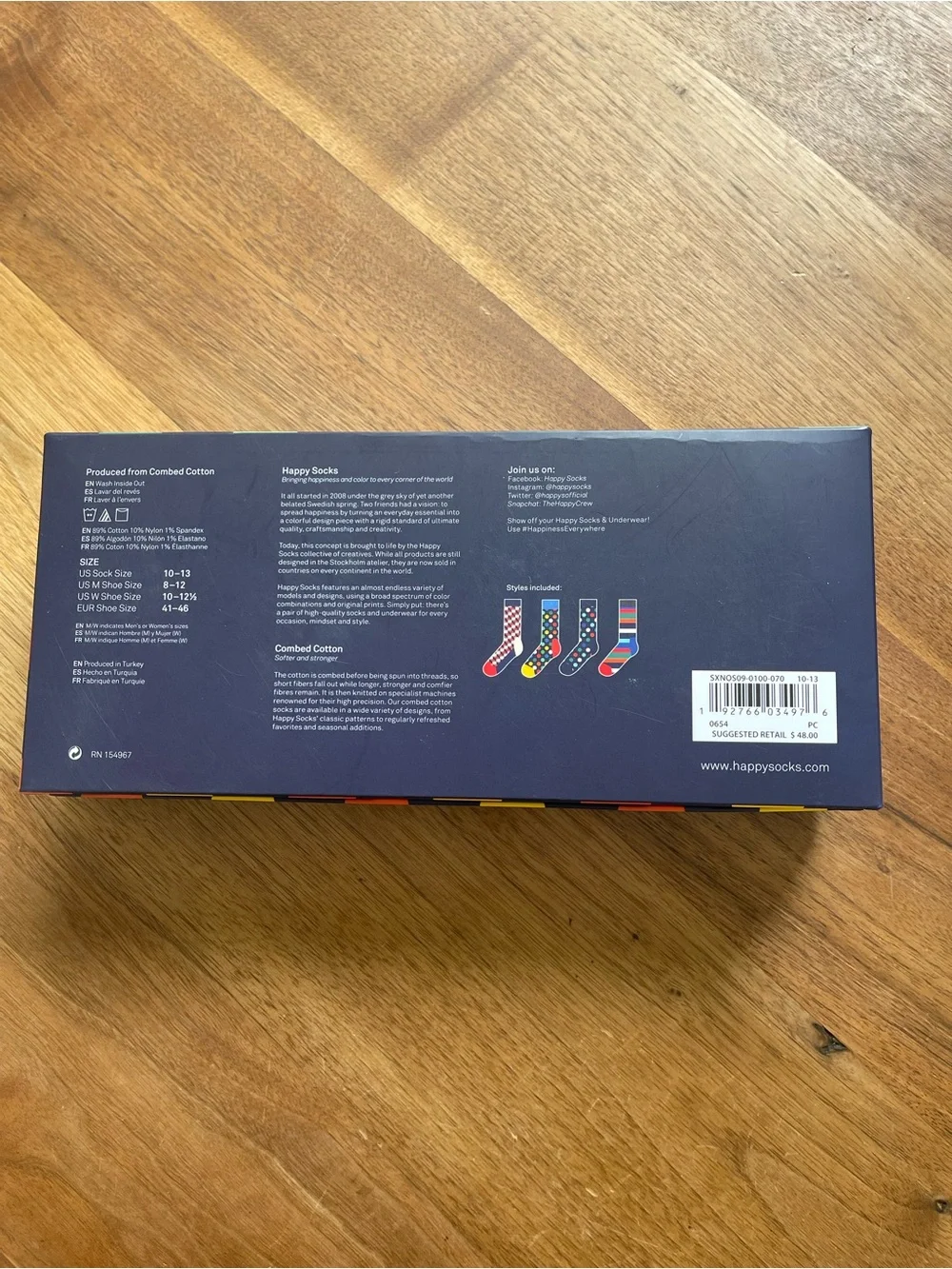Happy Socks set of 4 new in box unisex